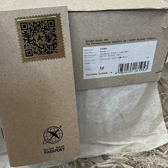 NIB Golden Goose Young Leopard-Print Leather Cowboy Boots in Beige Black Leo Sz6 - Picture 14 of 14